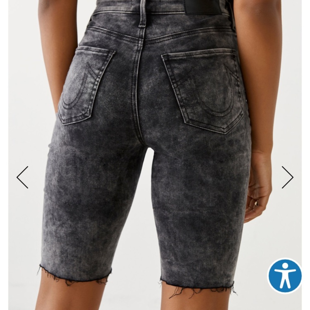 True Religion Denim Caia shorts, size 25W